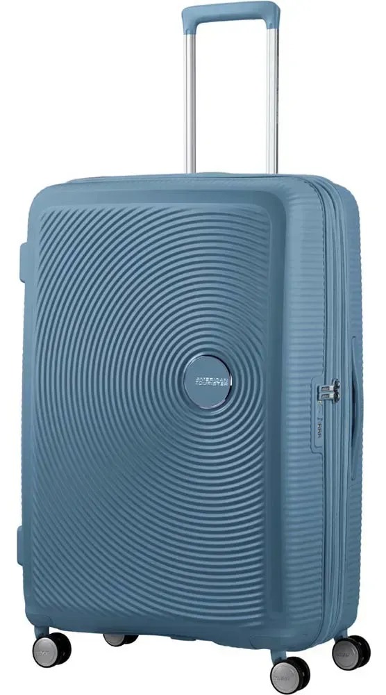 Валіза American Tourister Soundbox 77 см сіро-синій (32G*51003) - Фото 1