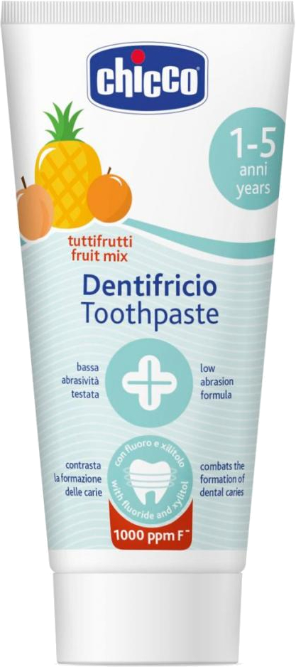 Зубная паста детская Chicco Тутти-Фрутти с фтором 50 мл (10608.00) - Фото 1