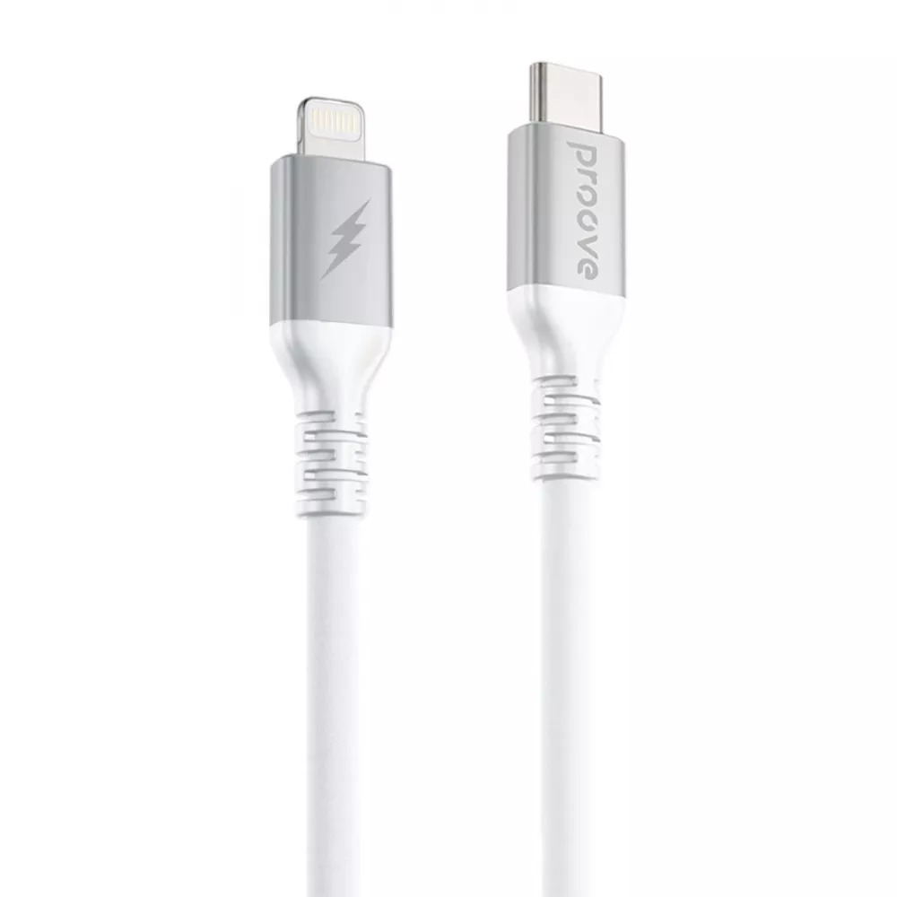 Кабель синхронізації даних Proove ReGen Silicone Type-C to Lightning 27W (2m) white (CCRS60002122) - Фото 1