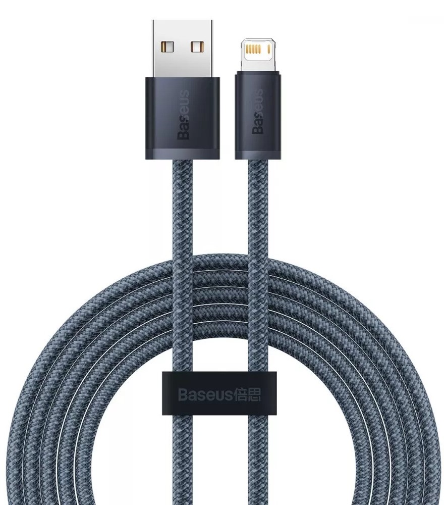 Купить Кабель синхронизации данных Baseus Dynamic Series Fast Charging Lightning 2.4A (2m) slate gray (CALD000516) - Фото 1 Кабель синхронизации данных Baseus Dynamic Series Fast Charging Lightning 2.4A (2m) slate gray (CALD000516) - Фото 1