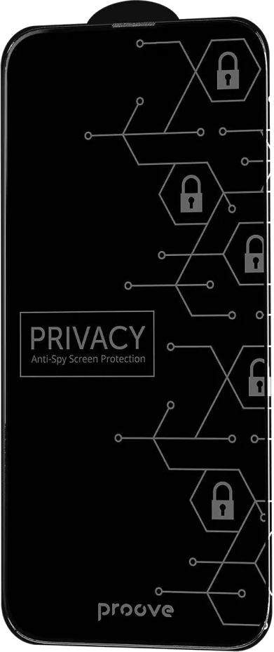 Защитное стекло для смартфона Proove Privacy iPhone 12 Pro Max Black (PGPPRI12PM01) - Фото 1
