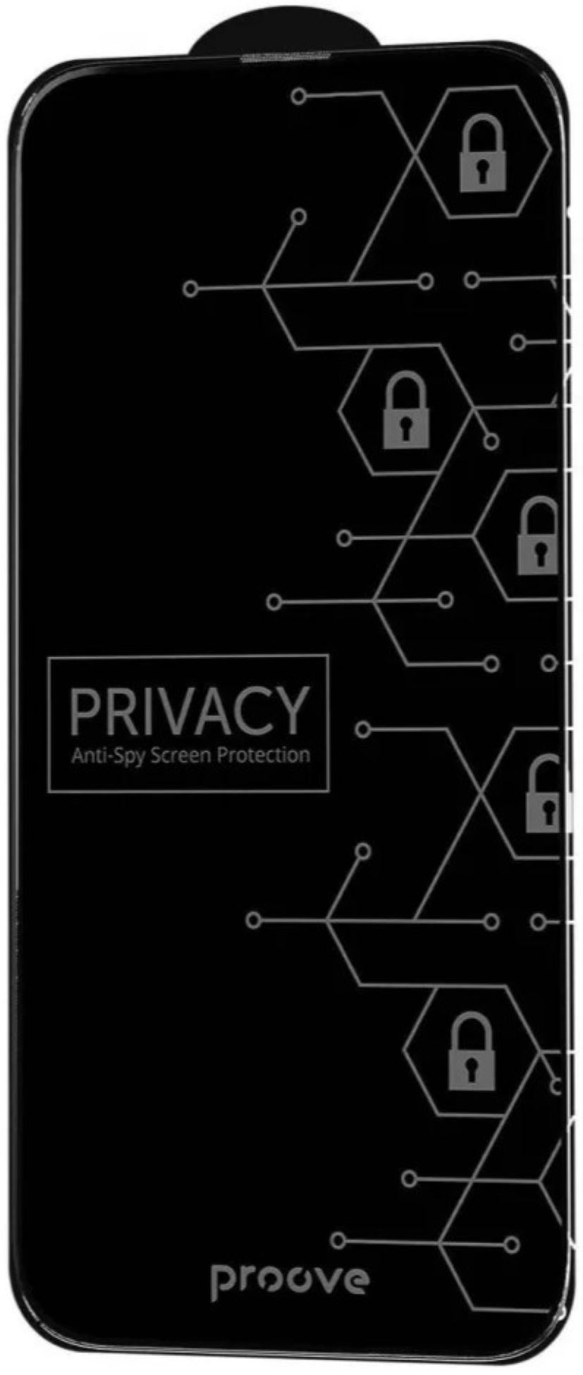 Защитное стекло для смартфона Proove Privacy iPhone 16 Pro Max Black (PGPPRI16PM01) - Фото 1