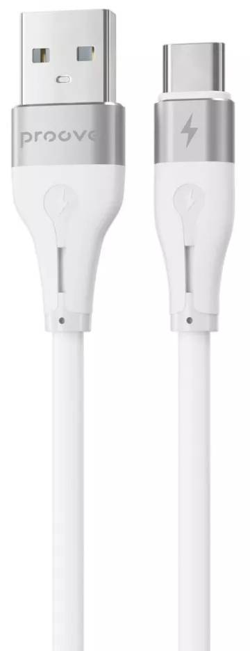 Кабель синхронизации данных Proove Soft Silicone Type-C 2.4A 1m White (492030003) - Фото 1