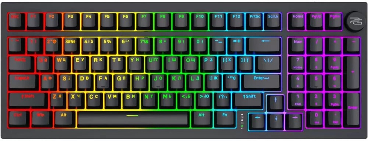 Клавиатура беспроводная игровая Proove Gaming Slicker Pro (Ukraine Layout) Black (WKSLP0022401) - Фото 1