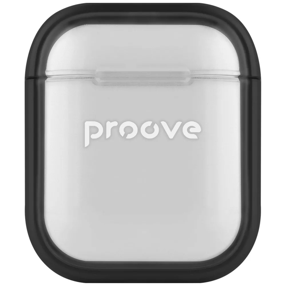 Чехол для наушников Proove Safe Box Case AirPods 1/2 black (PCSBAR120002) - Фото 1