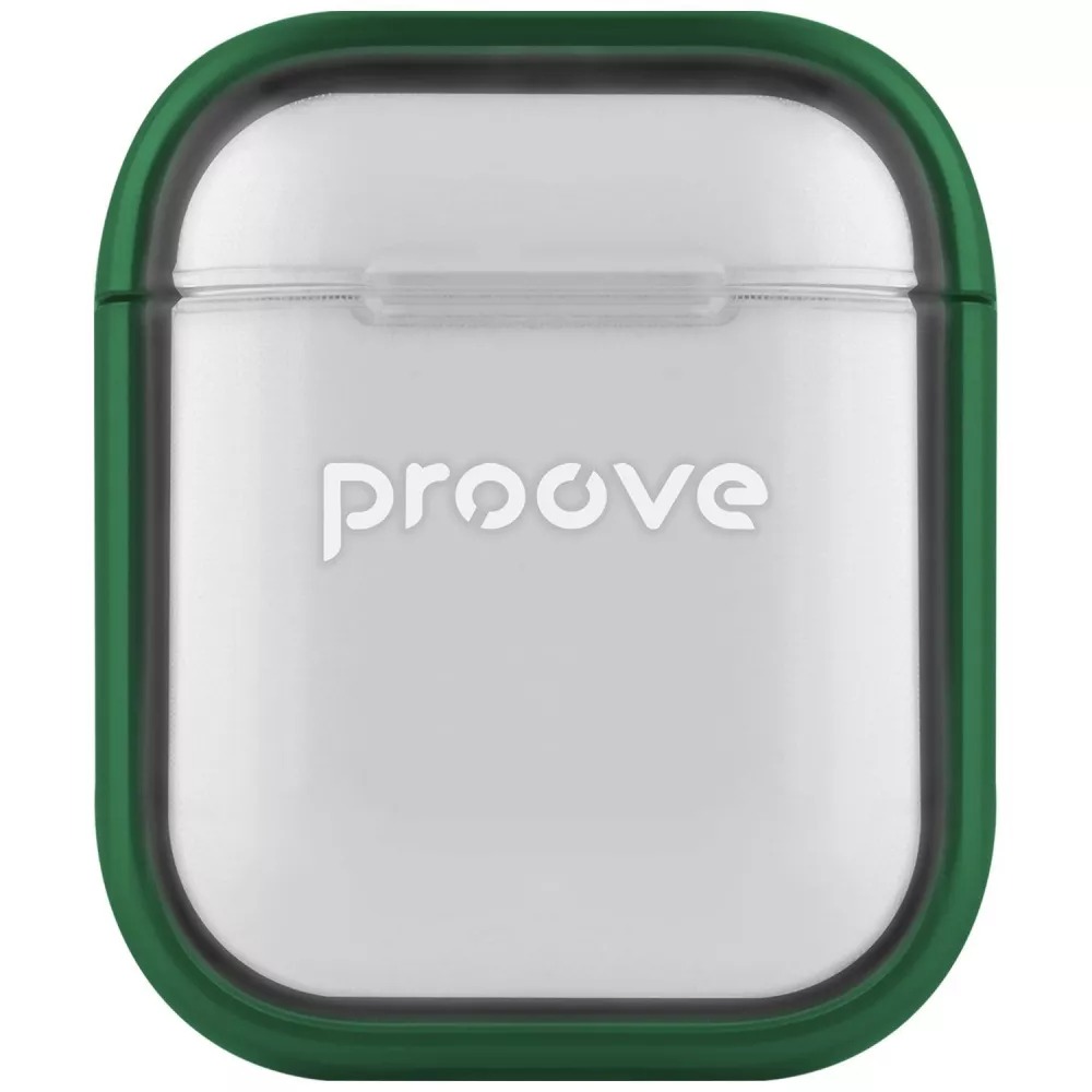 Чехол для наушников Proove Safe Box Case AirPods 1/2 green (PCSBAR120006) - Фото 1