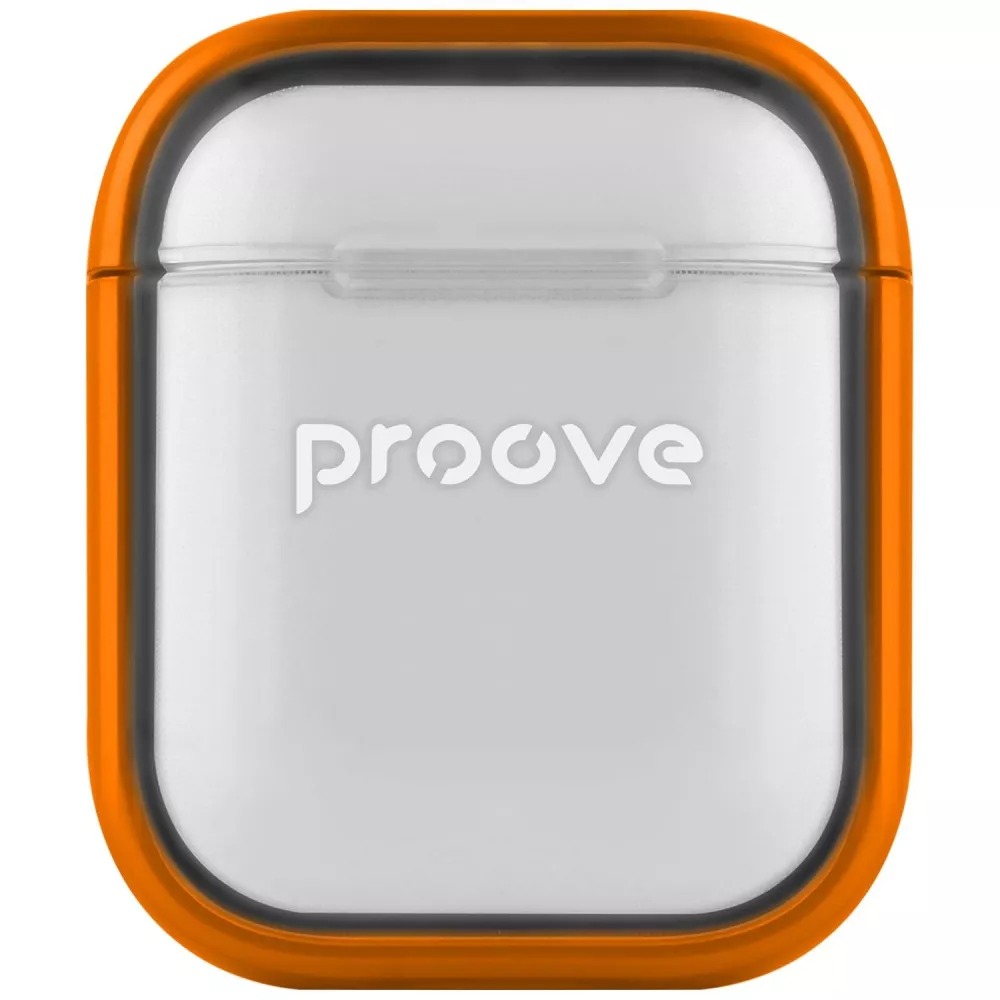 Чехол для наушников Proove Safe Box Case AirPods 1/2 orange (PCSBAR120010) - Фото 1