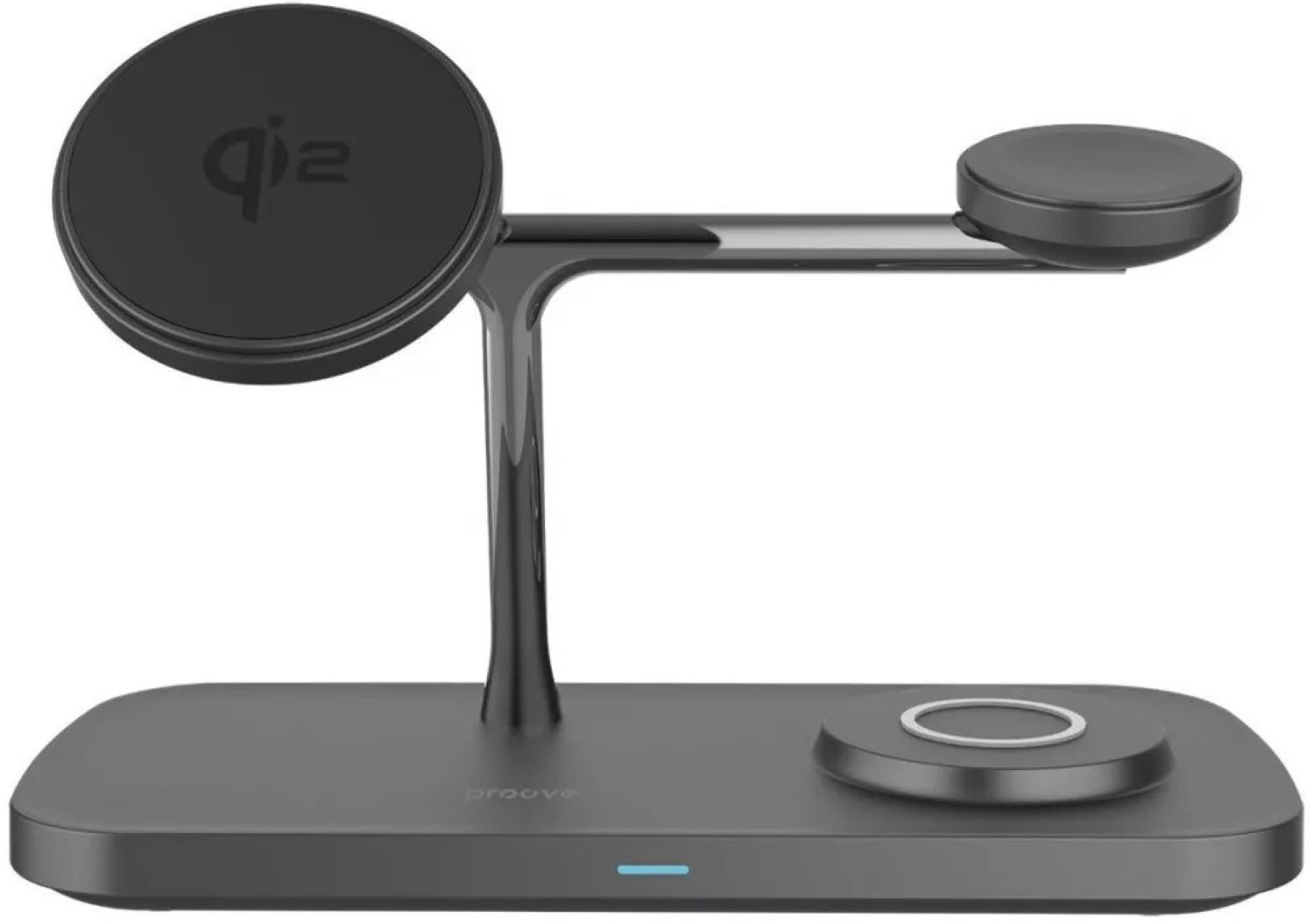 Беспроводное зарядное устройство Proove Magnetic Field Pro 3 in 1 Qi2 black (WSMP15002001) - Фото 1
