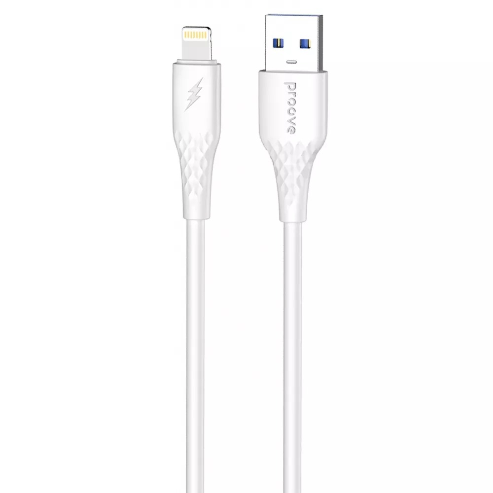 Кабель синхронизации данных Proove GridLine USB to Lightning 2.4A 1m White (CCGL12001102) - Фото 1
