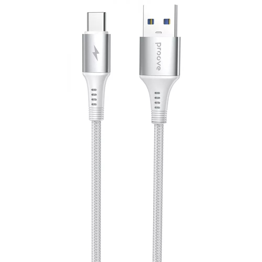 Кабель синхронізації даних Proove WireX USB to Type-C 3A (1m) White (CCWX15001202) - Фото 1