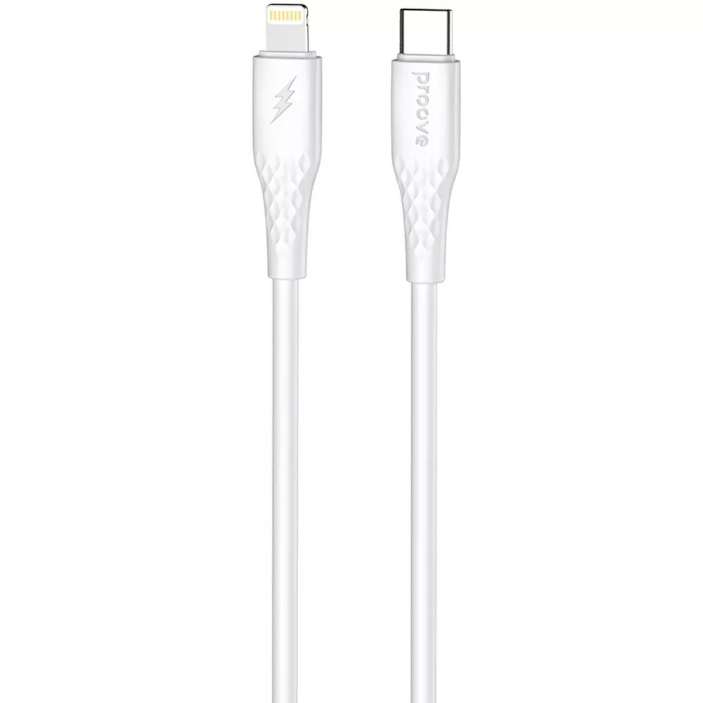 Кабель синхронизации данных Proove GridLine Type-C to Lightning 27W 1m White (CCGL27002102) - Фото 1