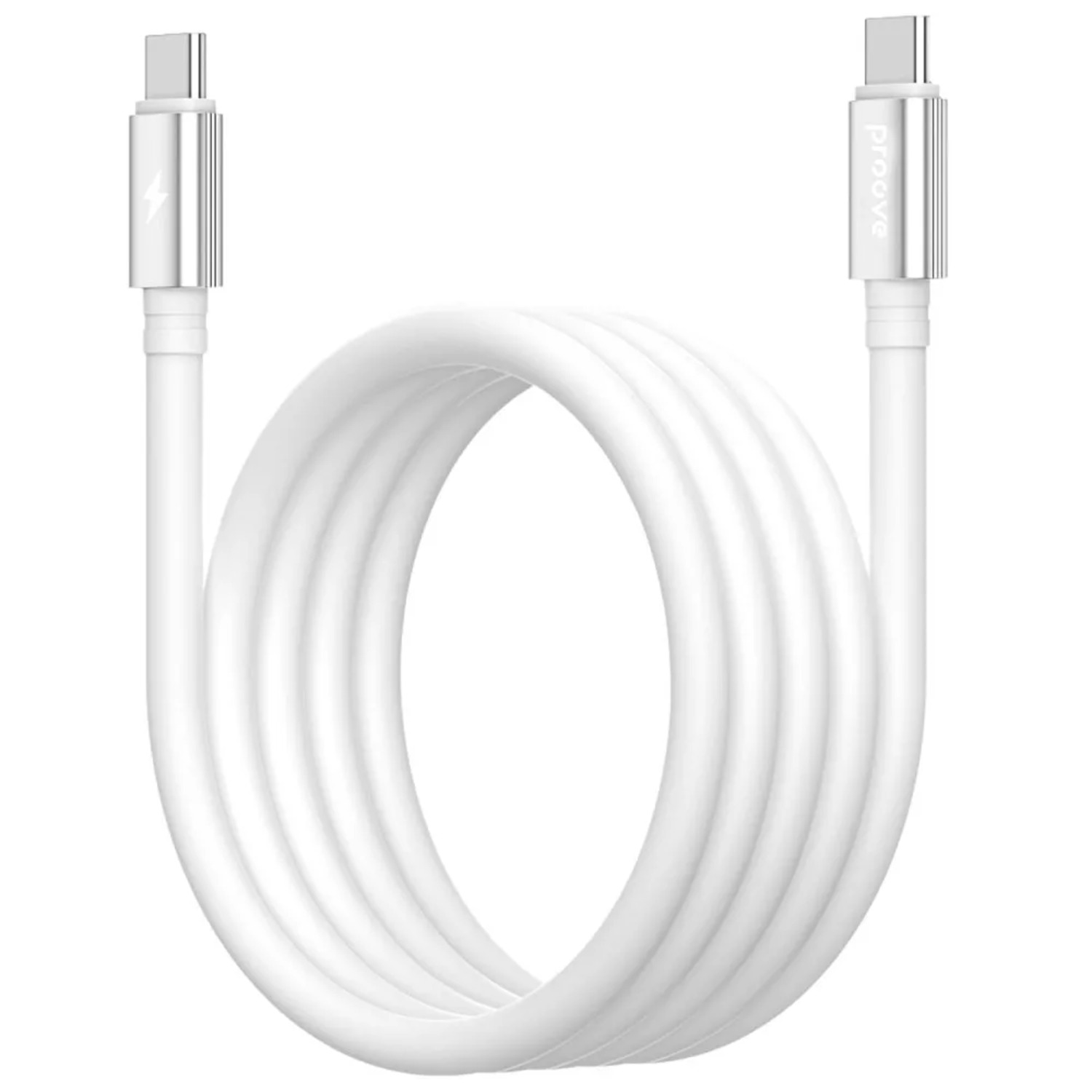 Кабель синхронизации данных Proove Magneto Type-C to Type-C 60W 1m White (CCMA60002202) - Фото 1