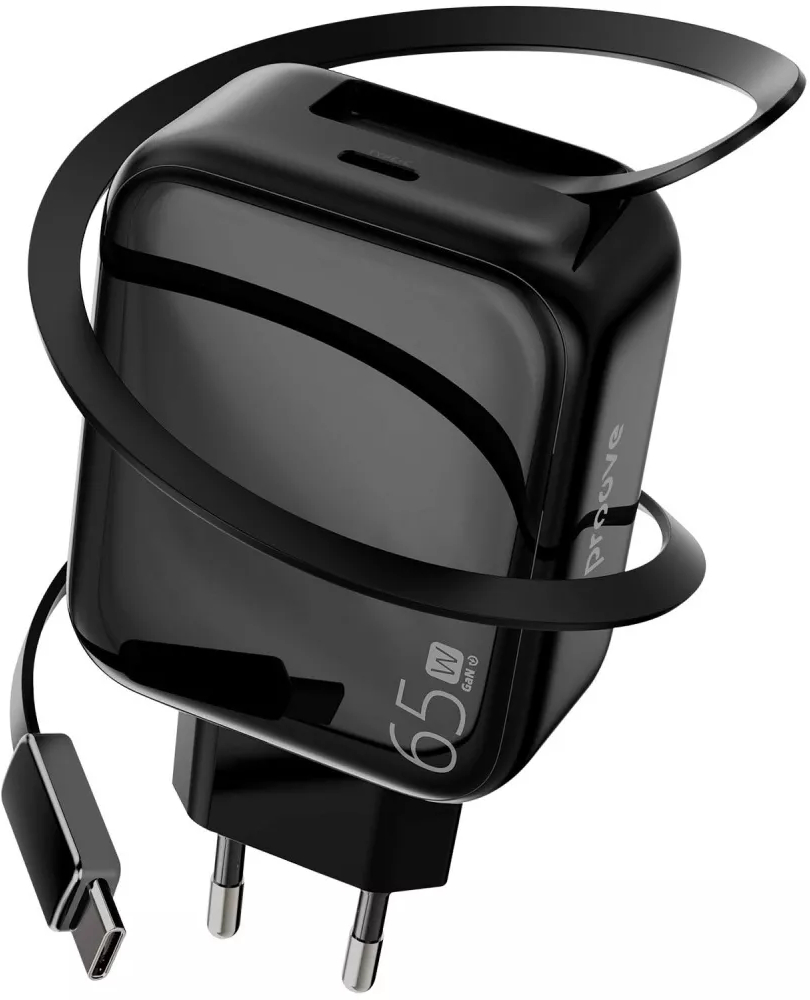 Сетевое зарядное устройство Proove Fixtape GaN Type-C 65W black (WCFP65010201) - Фото 1