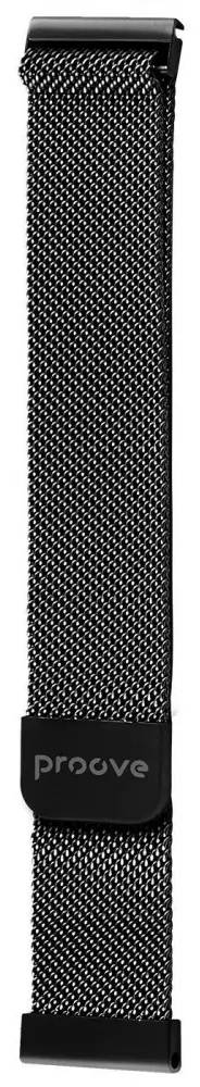 Ремешок для смарт-часов Proove Metal Loop 20 mm black (WBMLUW20MM02) - Фото 1