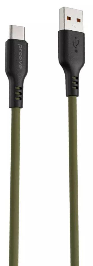 Кабель синхронизації даних Proove Rebirth Type-C 2.4A 1m Green (CCRE60001211) - Фото 1