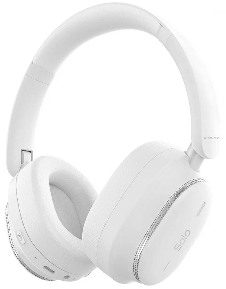 Наушники накладные беспроводные Proove Solo with ANC (APP) White (HPSL0001AP02) - Фото 1