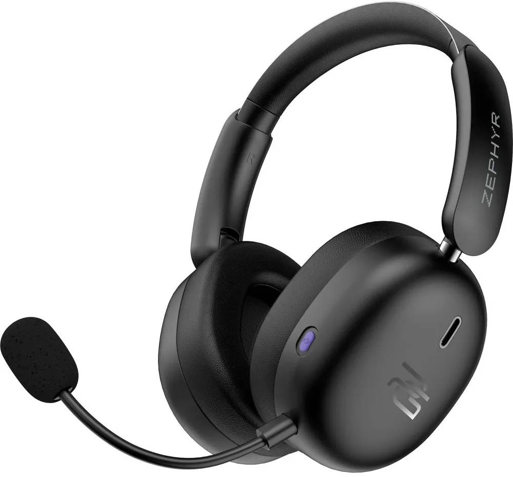 Гарнітура бездротова ігрова Proove Gaming Zephyr APP black/purple (WHZP00022001) - Фото 1