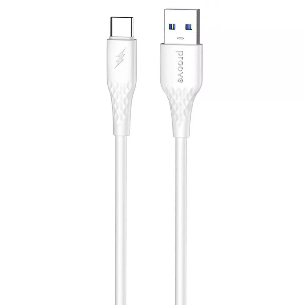 Кабель синхронізації даних Proove GridLine USB to Type-C 3A (1m) white (CCGL15001202) - Фото 1