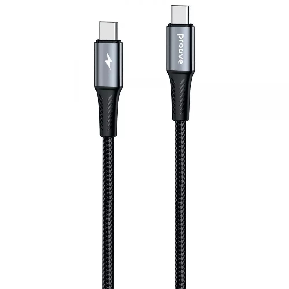 Кабель синхронізації даних Proove WireX Pro Type-C to Type-C 100W 1.5m Black (CCWX11002201) - Фото 1