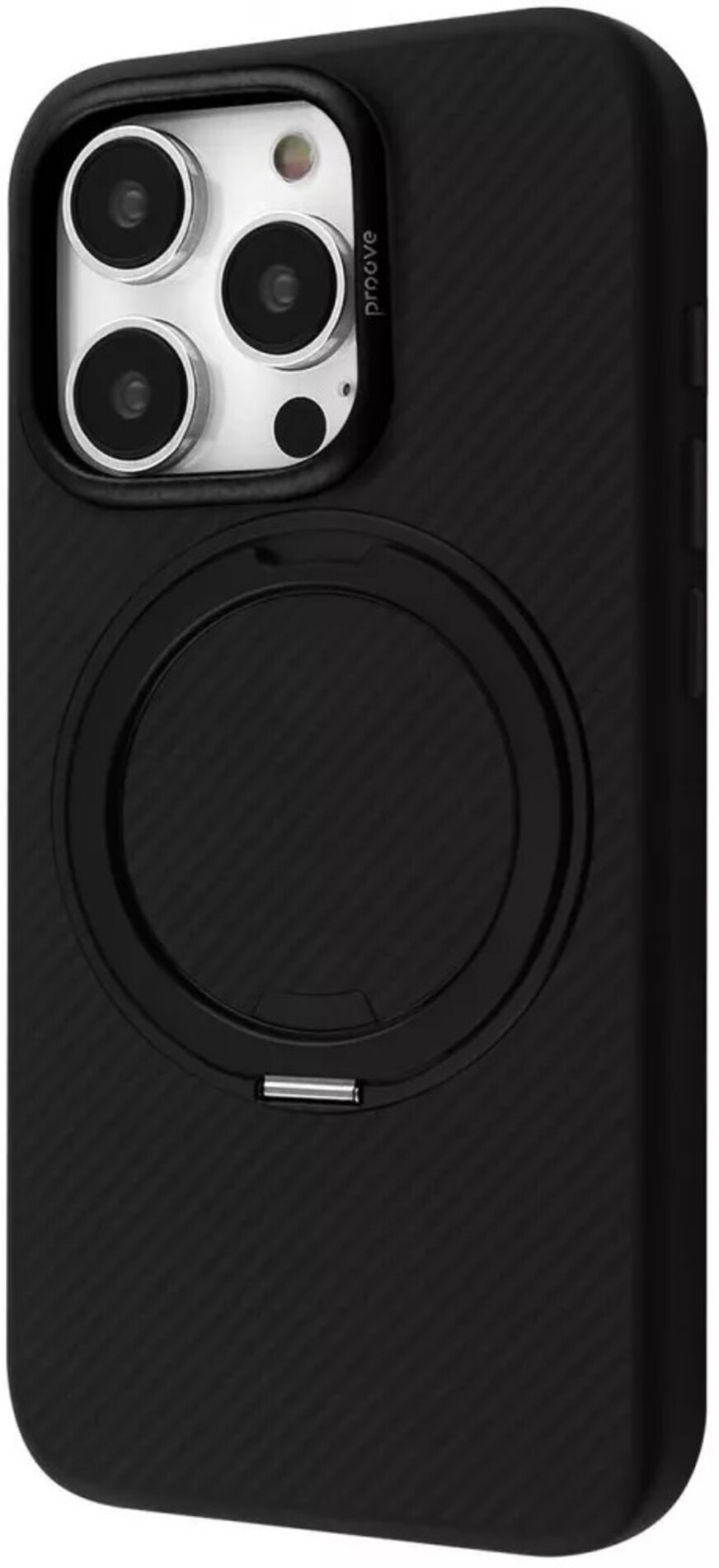 Чехол для смартфона Proove Reinforce Case with Magnetic Ring iPhone 16 Pro black (PCREIP16P002) - Фото 1