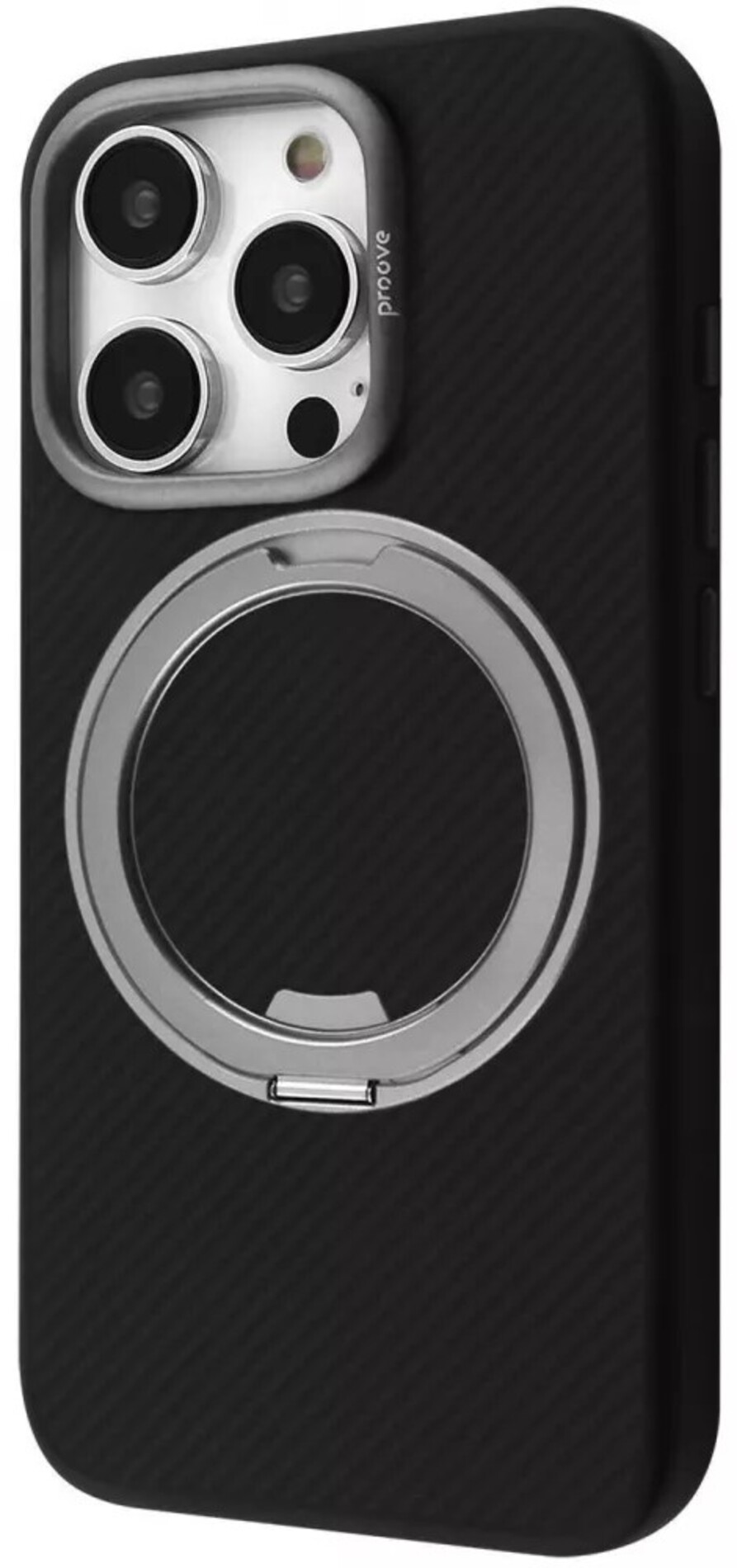 Чехол для смартфона Proove Reinforce Case with Magnetic Ring iPhone 16 Pro gray (PCREIP16P005) - Фото 1