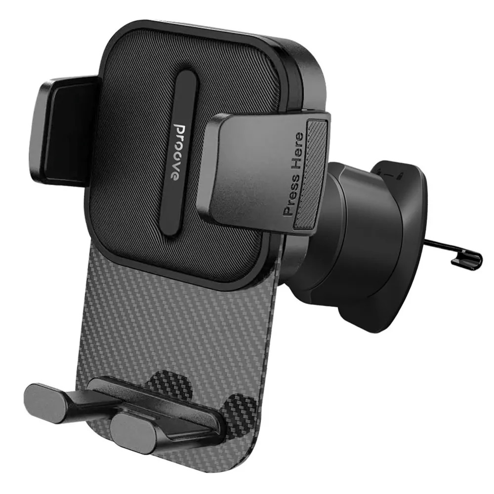 Автодержатель Proove Carbon Clamp Air Outlet Car Mount Black (CHCNA0000001) - Фото 1
