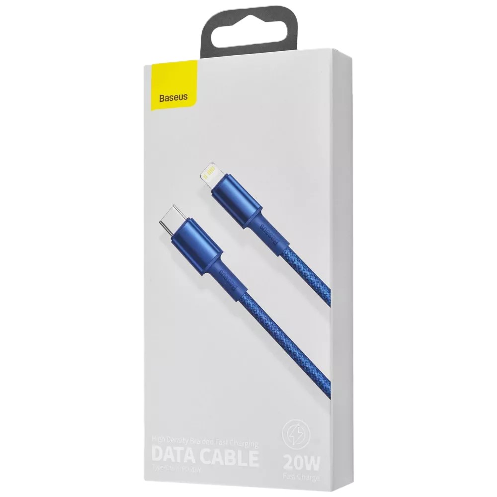 Кабель синхронизации данных Baseus High Density Braided Type-C to Lightning PD 20W 2m (CATLGD-A02) - Фото 1