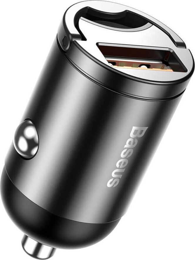 Автомобильное зарядное устройство Baseus Tiny Star Mini QC USB Port 30W Gray (VCHX-A0G) - Фото 1