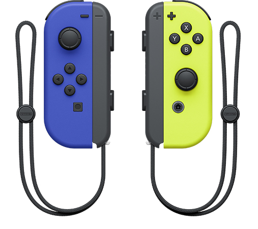 Уценка - Геймпад Nintendo Switch Joy-Con (Blue/ Neon Yellow), пара - Фото 1