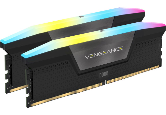 Уценка - Память DDR Corsair DDR5 2x16GB/6000 Vengeance RGB Black (CMH32GX5M2D6000C36) - Фото 1