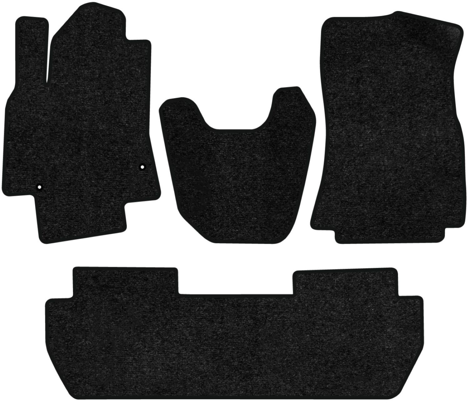 Коврики ворсовые в салон авто EVAtech Standard для Citroen Berlingo (B9) (without armrest) 2008-2018 2 поколение Minivan EU черный кант CN13508Z4CP2VEB - Фото 1