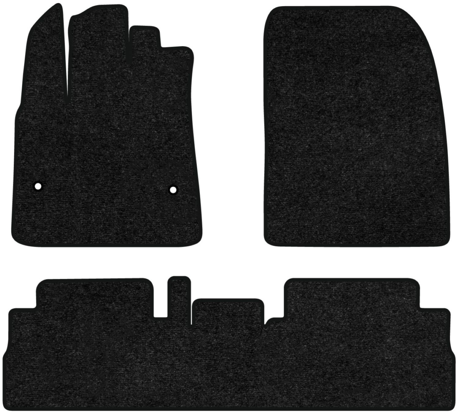 Коврики ворсовые в салон авто EVAtech Standard для Citroen Berlingo (K9) with armrest 2018 3 поколение Minivan EU черный кант CN43500Z3TL2VEB - Фото 1