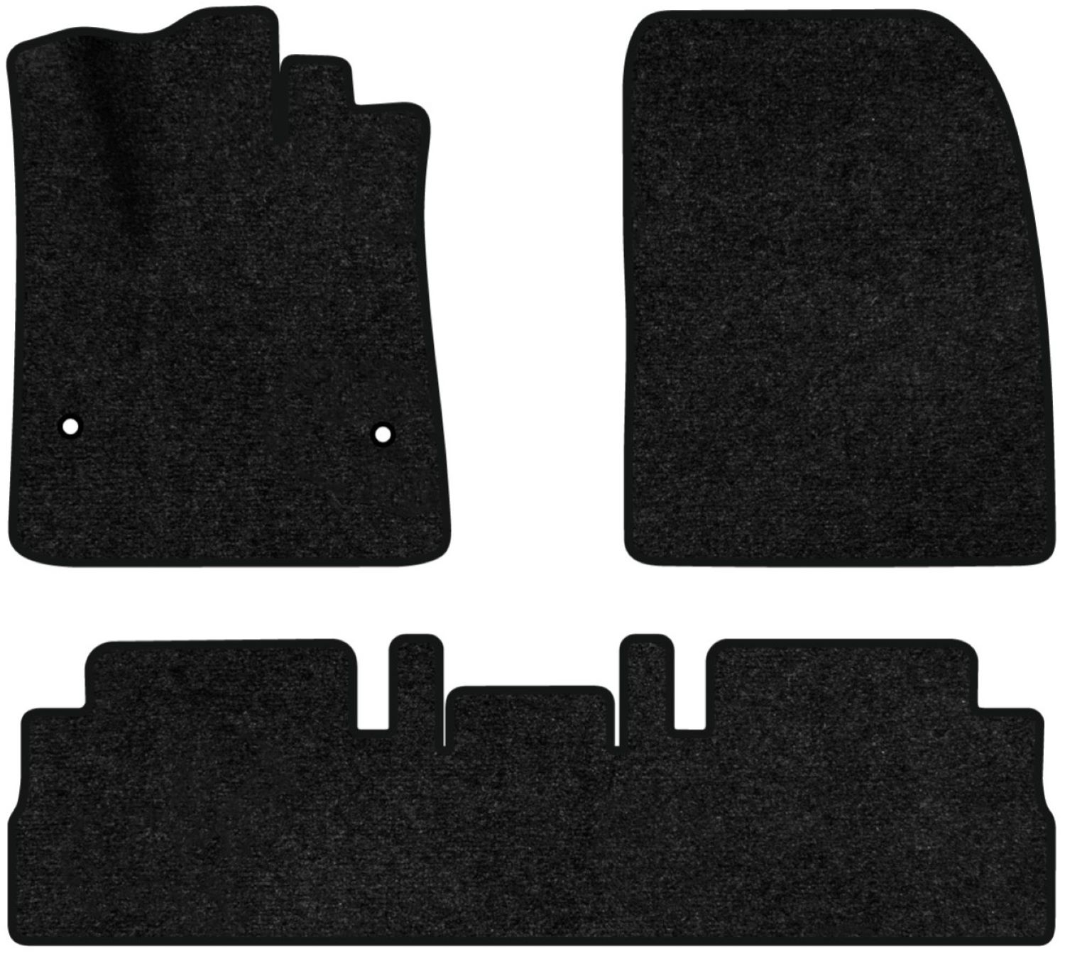Коврики ворсовые в салон авто EVAtech Standard для Citroen Berlingo (K9) without armrest 2018 3 поколение Minivan EU черный кант CN43766ZD3TL2VEB - Фото 1