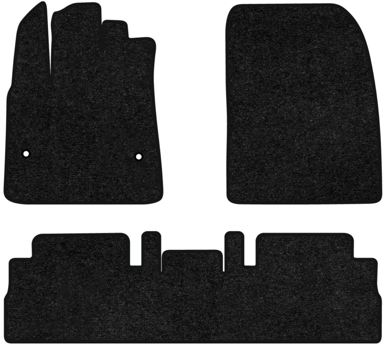 Коврики ворсовые в салон авто EVAtech Standard для Citroen Berlingo (K9) without armrest 2018 3 поколение Minivan EU черный кант CN43767Z3AV2VEB - Фото 1