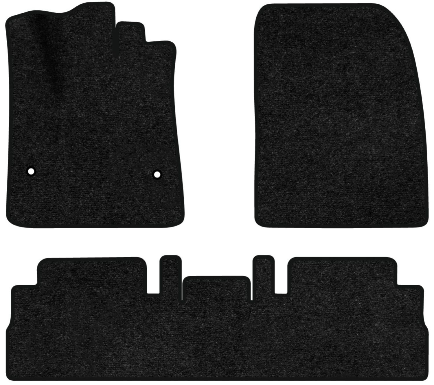 Коврики ворсовые в салон авто EVAtech Standard для Citroen Berlingo (K9) without armrest 2018 3 поколение Minivan EU черный кант CN43767ZD3AV2VEB - Фото 1