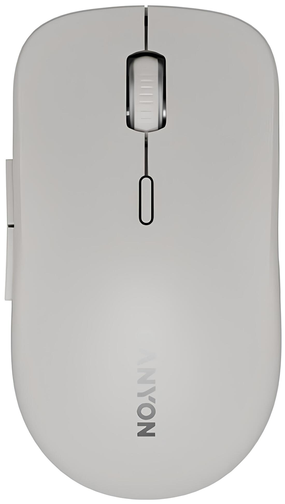 Мышь беспроводная Canyon MW-12 Silent Dual band Beige (CNS-CMSW12BG) - Фото 1