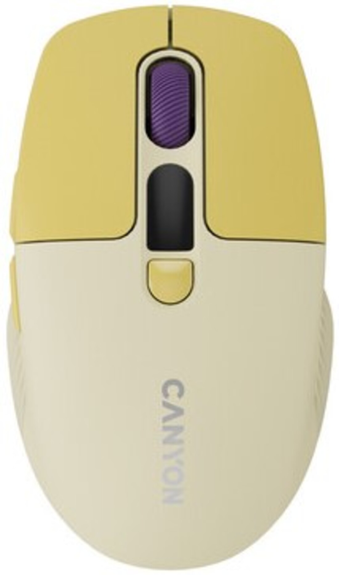 Миша бездротова Canyon MW-26 LCD Silent Dual mode Yellow (CNS-CMSW26Y) - Фото 1