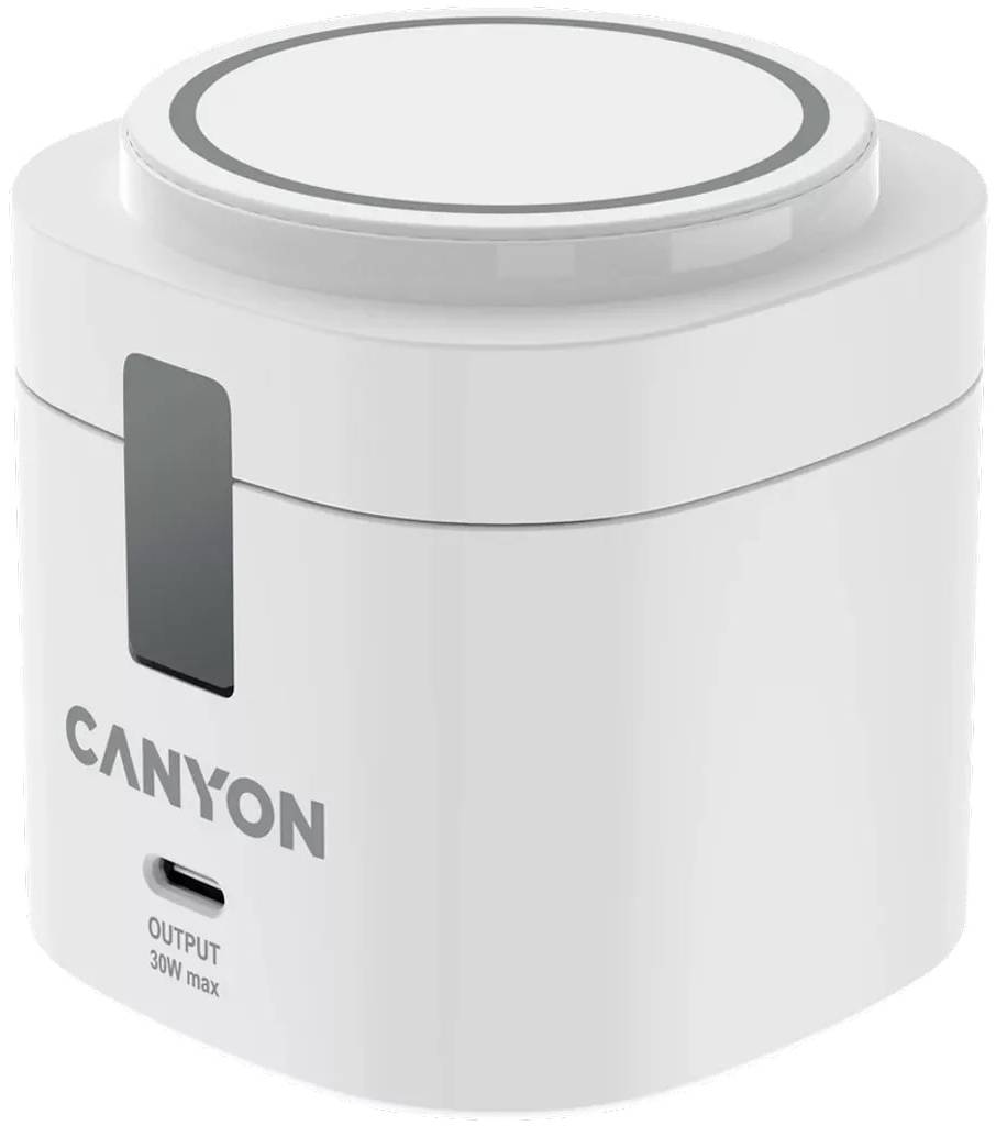 Беспроводное зарядное устройство Canyon OnCharge 405 с адаптером в комплекте 4-в-1 White (CNS-WCS405W) - Фото 1