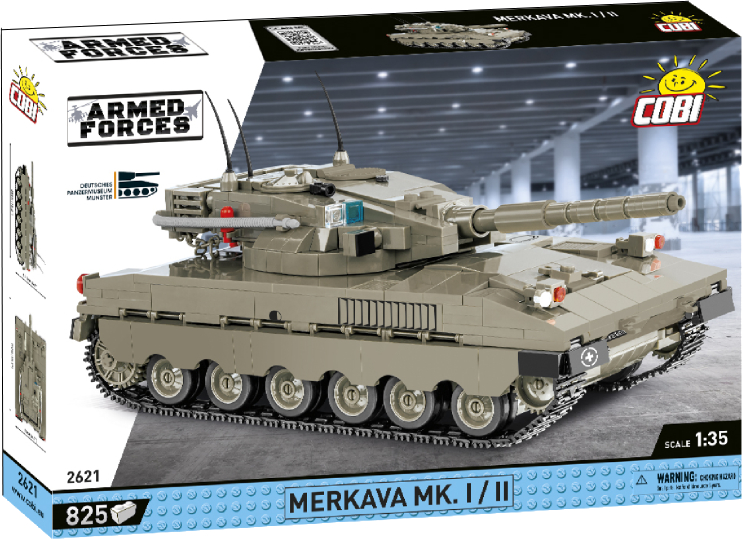 Пластиковый конструктор Cobi Танк Мерковая Mk 1 825 деталей (COBI-2621) - Фото 1