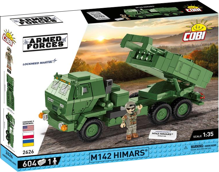 Пластиковый конструктор Cobi РСЗО Himars M142 (UA/PL/US) 604 детали (COBI-2626) - Фото 1