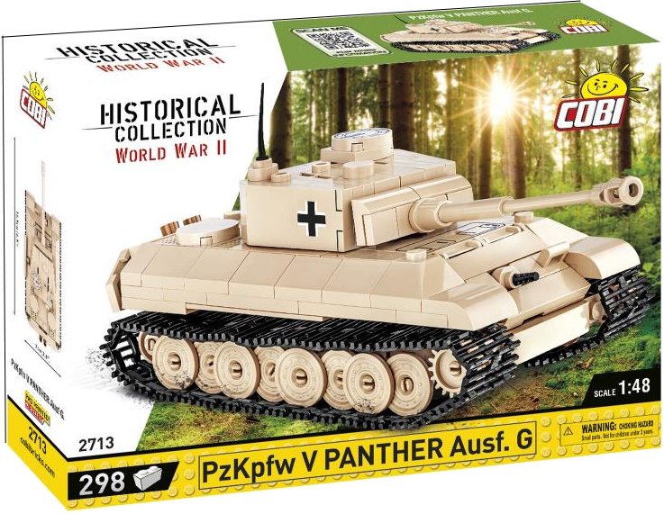 Пластиковый конструктор Cobi Вторая Мировая Война Танк Panzer V Пантера 298 деталей (COBI-2713) - Фото 1