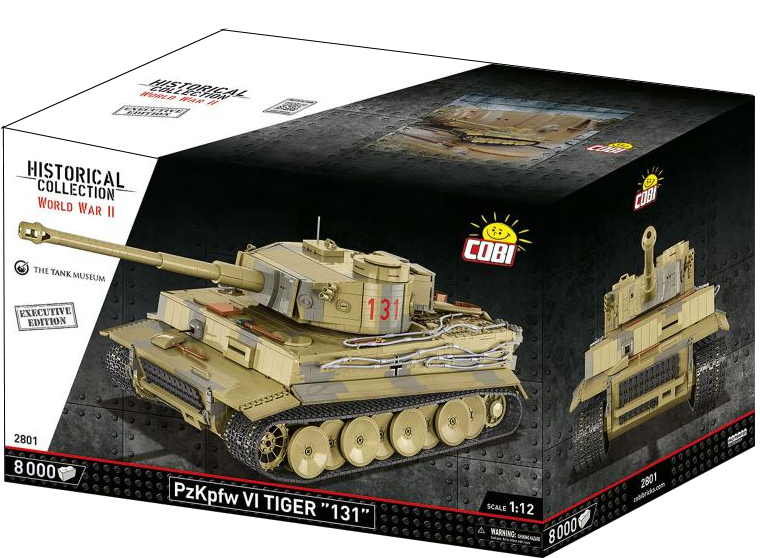 Пластиковый конструктор Cobi PZKPFW VI Тигр 131 1:12 8000 деталей (COBI-2801) - Фото 1