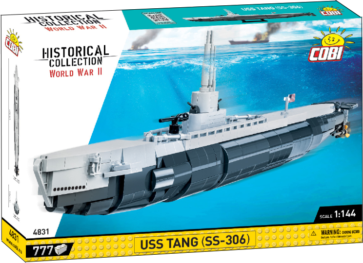 Пластиковый конструктор Cobi Подлодка Танг SS-306 777 деталей (COBI-4831) - Фото 1