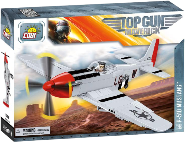 Пластиковый конструктор Cobi Топ Ган 2 Истребитель P-51 Мустанг 262 деталей (COBI-5806) - Фото 1