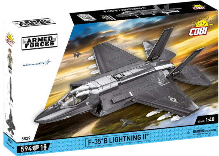 Пластиковый конструктор Cobi Самолет F-35B Lightning II 594 деталей (COBI-5829) - Фото 1