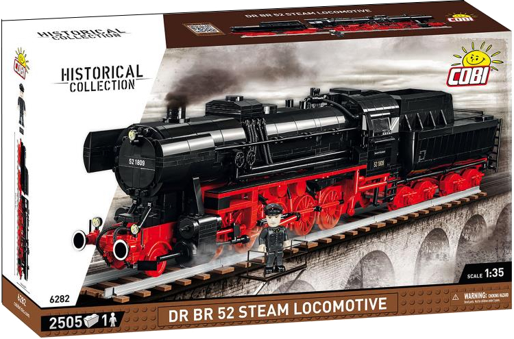 Пластиковый конструктор Cobi Локомотив DR BR Class 52 1:35 2505 деталей (COBI-6282) - Фото 1