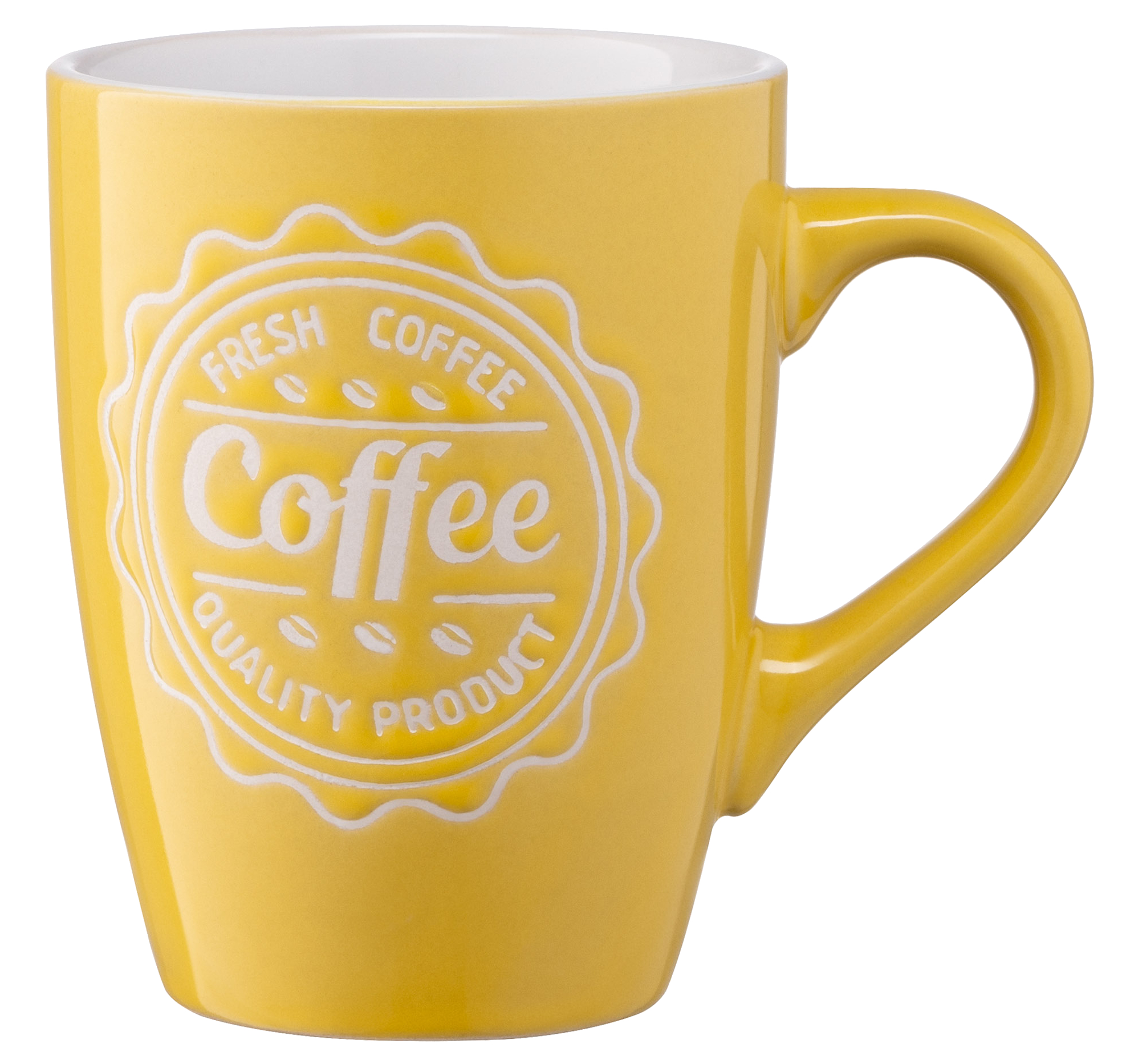 Чашка Ardesto Coffee 330 мл Yellow (AR3469Y) - Фото 1