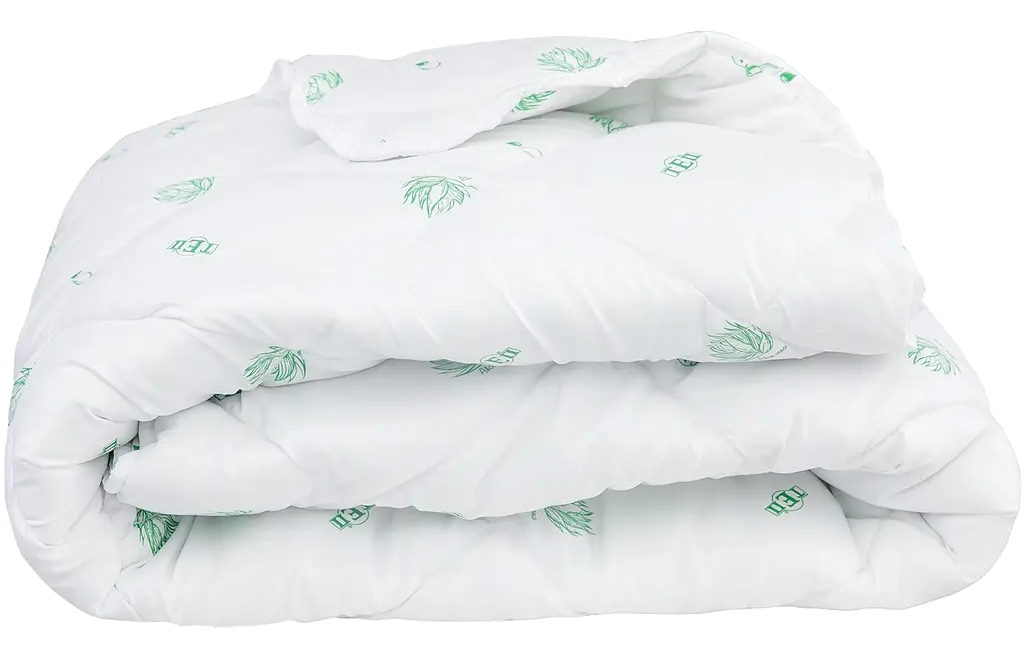 Одеяло всесезонное двуспальное ТЕП Dream Collection Aloe Vera 180x210 металлизированная печать (1-00760_21753) - Фото 1