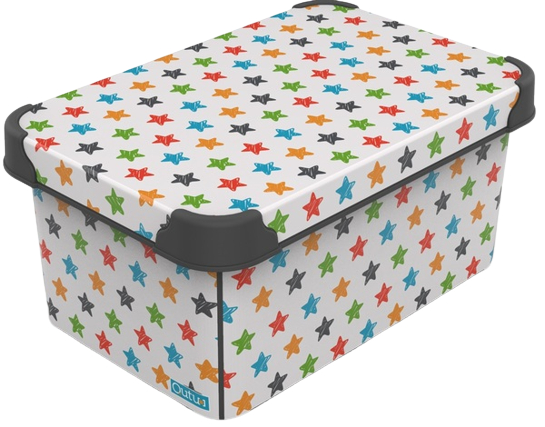 Короб для хранения Qutu Style Box с/к Colored Stars 5 л - Фото 1