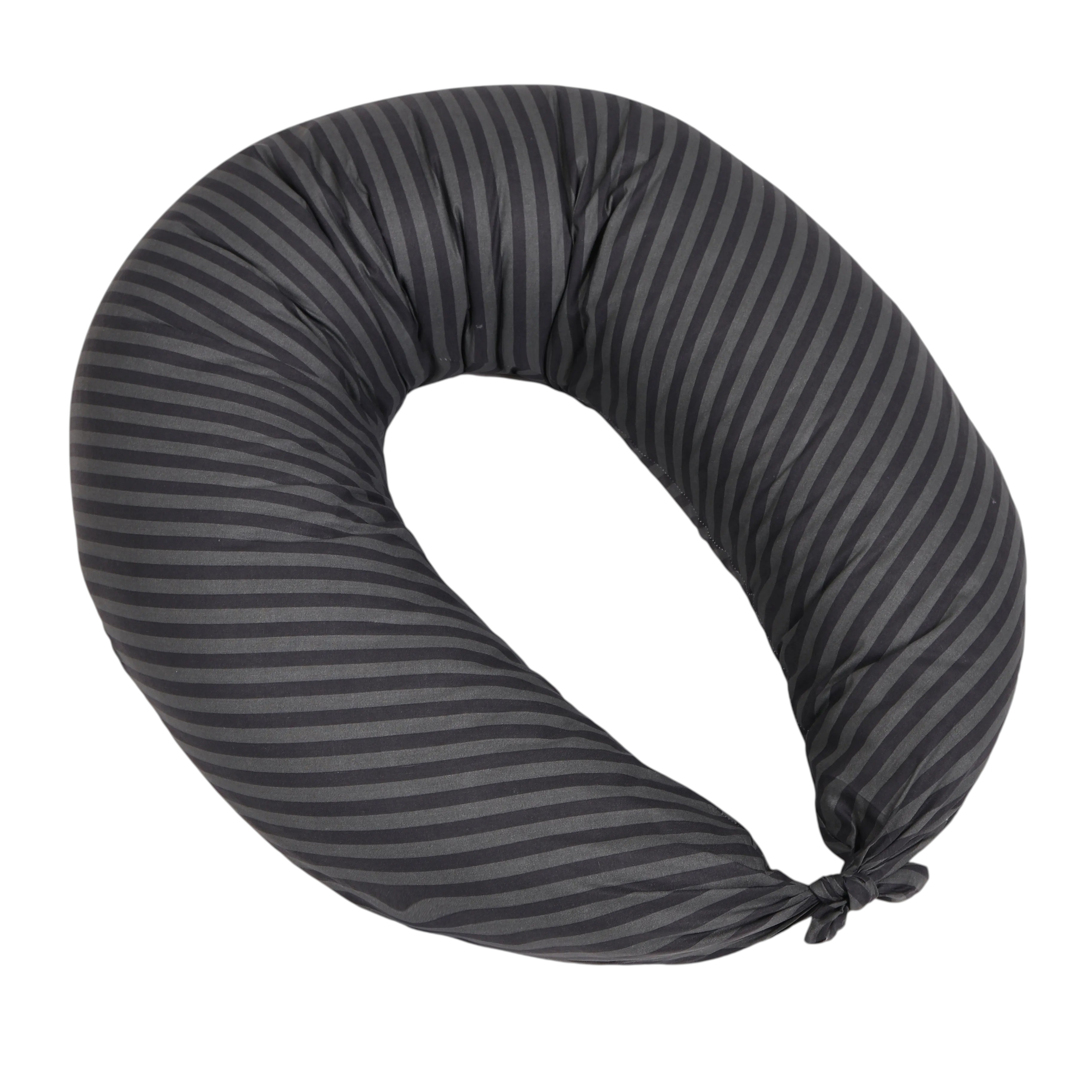 Купити Подушка для годування MirSon №5017 Color Line 17-0611 Stripe Black 30х170 (2200010969771) - Фото 1 Подушка для годування MirSon №5017 Color Line 17-0611 Stripe Black 30х170 (2200010969771) - Фото 1